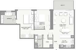 2 Beds 959 Sq. Ft. Apartment in DPG Marasi Riverside