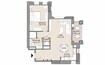 Dubai Asayel Apartments 1 Bed Layout