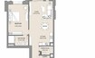 Dubai Asayel Apartments 1 Bed Layout