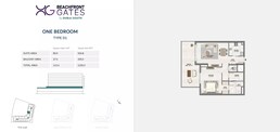 1 Bed 1220 Sq. Ft. Apartment in Dubai Beachfront Gates