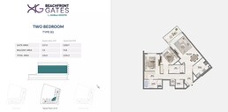2 Beds 1334 Sq. Ft. Apartment in Dubai Beachfront Gates