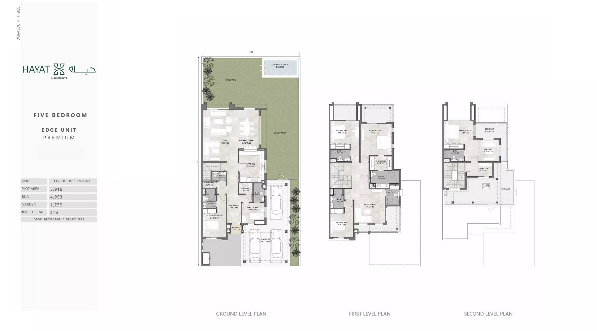 Dubai Hayat 5 Beds Layout