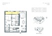Dubai Wharf 1 Bed Layout