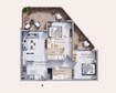 Dugasta Terra Tower 2 Beds Layout