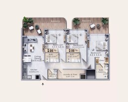 3 Beds 1400 Sq. Ft. Apartment in Dugasta Terra Tower