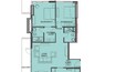 Dune Residency JVC 2 Beds Layout