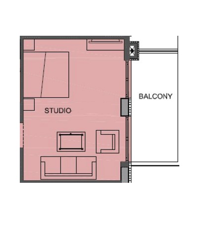Dune Residency JVC Studio Layout