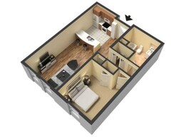 1 Bed 2018 Sq. Ft. Apartment in Eaton Place Apartments