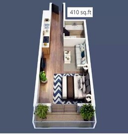 410 Sq. Ft. Studio in Elite Business Bay