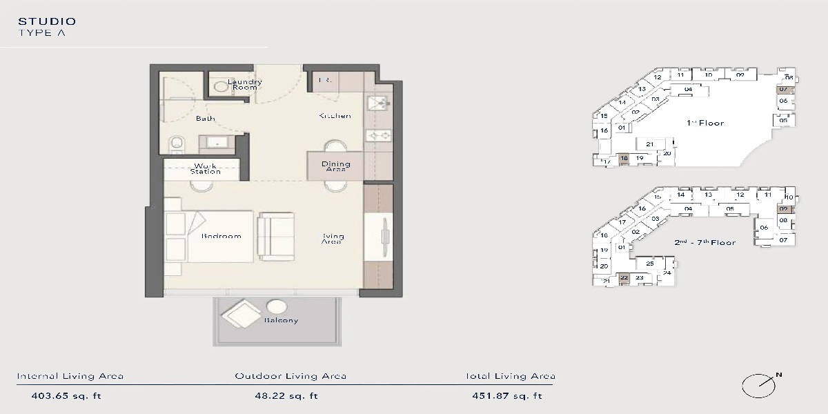 452 Sq. Ft. Studio in Ellington Arbor View