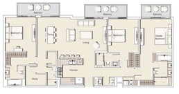 3 Beds 1942 Sq. Ft. Apartment in Ellington Belgravia 2