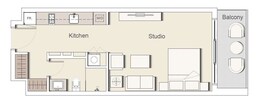 455 Sq. Ft. Studio in Ellington Belgravia 2
