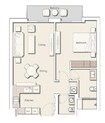 Ellington Belgravia Square 1 Bed Layout