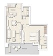 Ellington Belgravia Square 1 Bed Layout