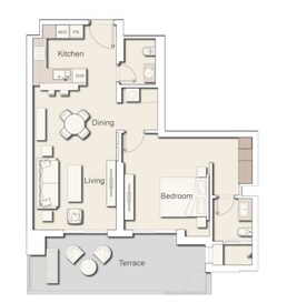 1 Bed 978 Sq. Ft. Apartment in Ellington Belgravia Square