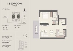 1 Bed 756 Sq. Ft. Apartment in Ellington Belgrove Residences