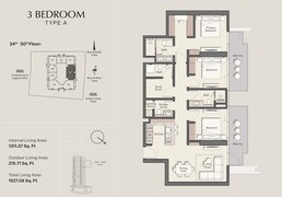 3 Beds 1527 Sq. Ft. Apartment in Ellington Belgrove Residences
