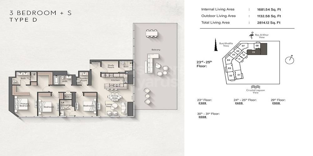 Ellington Claydon House 3 Beds Layout