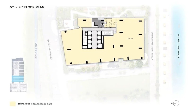 Ellington Eaton Square Office Space Layout