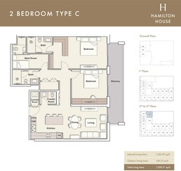 2 Beds 1300 Sq. Ft. Apartment in Ellington Hamilton House