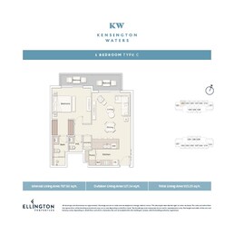 1 Bed 915 Sq. Ft. Apartment in Ellington Kensington Waters