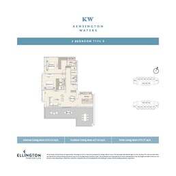 2 Beds 1771 Sq. Ft. Apartment in Ellington Kensington Waters