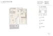 Ellington Mercer House 1 Bed Layout