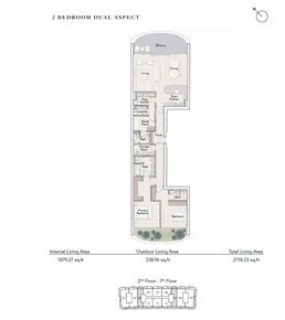 2 Beds 2118 Sq. Ft. Apartment in Ellington Ocean House