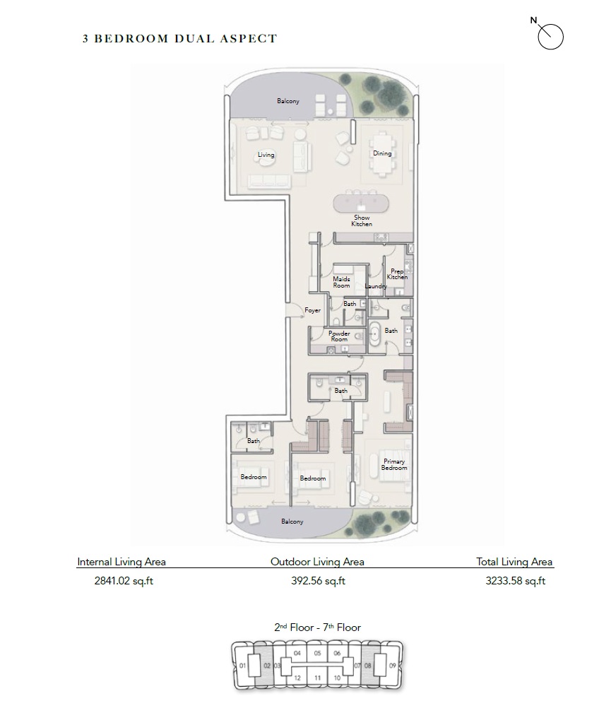 Ellington Ocean House 3 Beds Layout