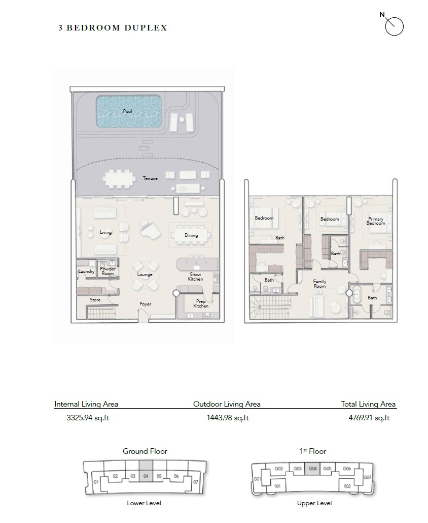 Ellington Ocean House 3 Beds Layout