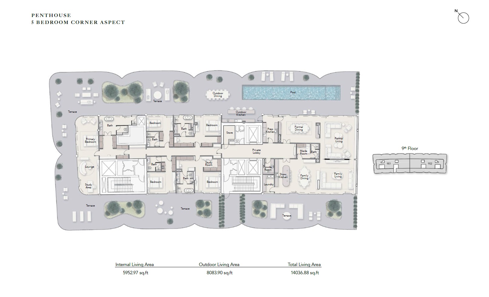 Ellington Ocean House 5 Beds Layout