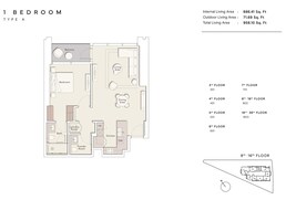 1 Bed 958 Sq. Ft. Apartment in Ellington One River Point