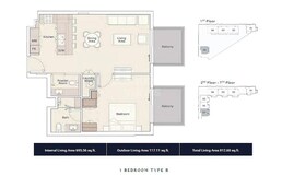 1 Bed 813 Sq. Ft. Apartment in Ellington Rosemont Residences