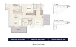 2 Beds 1025 Sq. Ft. Apartment in Ellington Rosemont Residences