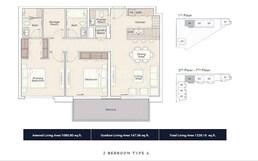 2 Beds 1228 Sq. Ft. Apartment in Ellington Rosemont Residences