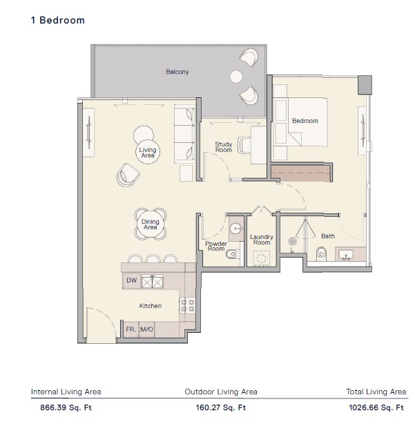 1 Bed 1027 Sq. Ft. Apartment in Ellington The Crestmark