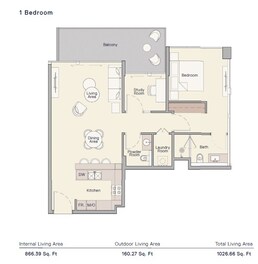 1 Bed 1027 Sq. Ft. Apartment in Ellington The Crestmark
