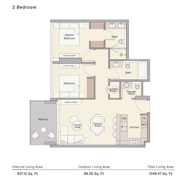 2 Beds 1046 Sq. Ft. Apartment in Ellington The Crestmark