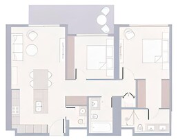 2 Beds 1130 Sq. Ft. Apartment in Ellington The Highbury