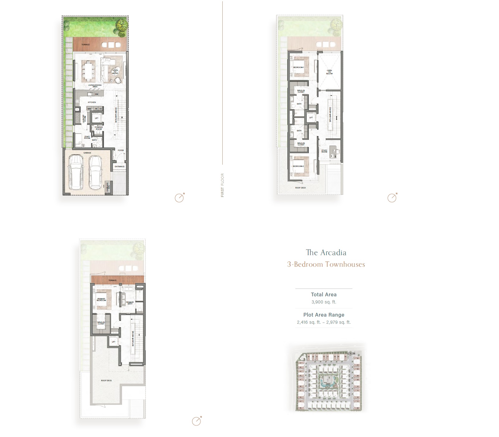 Ellington The Watercrest 3 Beds Layout
