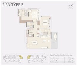 2 Beds 1050 Sq. Ft. Apartment in Ellington Wilton Park Residences