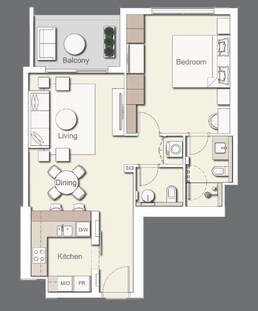 1 Bed 783 Sq. Ft. Apartment in Ellington Wilton Terraces