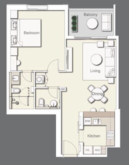 1 Bed 788 Sq. Ft. Apartment in Ellington Wilton Terraces
