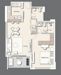 1 Bed 838 Sq. Ft. Apartment in Ellington Wilton Terraces