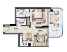 1 Bed 634 Sq. Ft. Apartment in Elton Vedaire Residences
