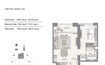 Emaar 17 Icon Bay 1 Bed Layout