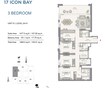 Emaar 17 Icon Bay 3 Beds Layout