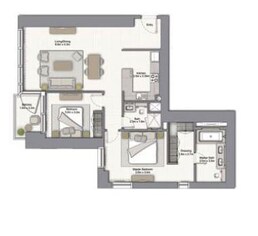 2 Beds 1176 Sq. Ft. Apartment in Emaar 52/42 Tower Dubai Marina