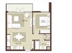 Emaar Acacia 1 Bed Layout
