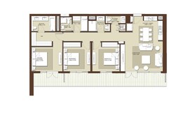 3 Beds 1622 Sq. Ft. Apartment in Emaar Acacia
